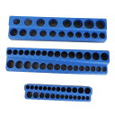 EBTOOLSメトリック3個セット1/4インチ3/8インチ1/2インチドライブソケット収納トレイツールボックス用ソケットオーガナイザー