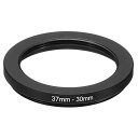 PATIKIL37mm-30mmメタルステップダウンリングカメラレンズフィルターアダプターリングアルミニウム製フィルターアダプターリングカメラレンズフード用黒