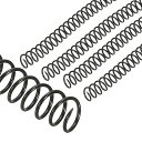 PATIKIL14mm(9/16インチ)プラスチックスパイラルバインディングコイル100個バインディングスパイラル115枚収容3:1ピッチバインディングスパイラル黒