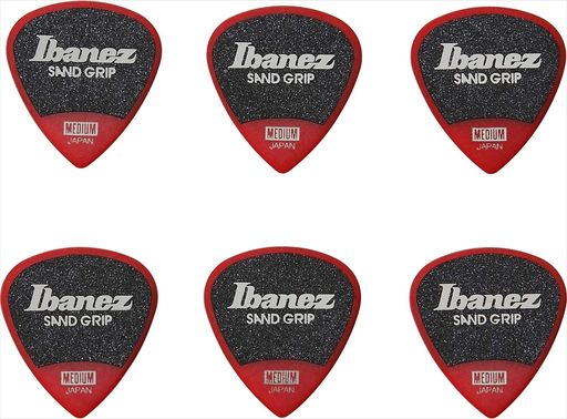 IBANEZ 滑り止め素材を使用したピック GRIP WIZARD SERIES SAND GRIP PICK PA16MSG-RD RED