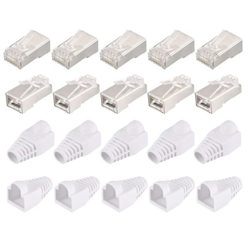 PATIKIL RJ45 CAT6ɥͥ RJ45ɥɥ⥸顼ץ饰 ̲8P8Cͥ ۥ磻ȥ֡ĥСդ ...