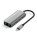 SatechiUSBCイーサネットアダプター2.5ギガビット4in1USBCネットワークアダプターイーサネット高速USBC3.2ポートMaciPadWindowsAndroidChrome用USBCアダプター