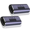 LIANHATA USB4.0 TYPE C 変換 アダプター 2個セット サイドベント 40GBPS高速データ転送&PD 100W/5A急速充電& 8K@60...