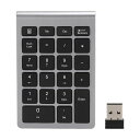 RF30422キーテンキー、USB2.4Gワイヤレスミニキーボード、レシーバー付き、シザーフットキーキャップ構造、高速リバウンド速度、低遅延、人間工学に基づいたデザイン、WINDOWS用(アイアン…(2)