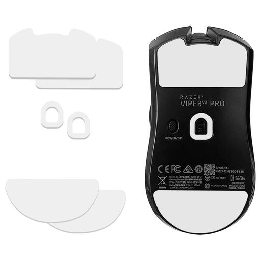 2セット入りマウスソールRazerViperV3Pro用プレミアムグライドマウススケートマウスフィートマウスフィートゲーミングマウス用マウススケートマウスフィート高耐久超低摩擦ViperV3Pro用(オフ…