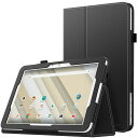 ATIC QUA TAB QZ10 ケース 手帳型 スタンド機能 落下防止 衝撃吸収 軽量 薄型 全面保護 QUA TAB QZ10 KYT33 10.1インチタブレット用カバー BLACK(2)