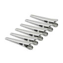 ステンレス袋止めクリップ袋どめクリップ強力食品保存用キッチンクリップ110mm6個入り