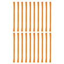 PATIKIL8”大きな弾力性あるゴムバンド20個大きなシリコンゴムバンドストラップノートブックオフィス用品ファイルフォルダーボックス巻き付け用オレンジ色(3)