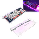 UCINNOVATERGBアクリルコンピューターキーボードスタンド、LEDバックライトキーボードスタンドトレイ、ゲーム用キーボードUSBインターフェースタイトル付きキーボードスタンド人間工学的…