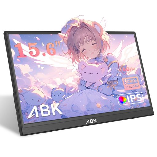 ABK15.6インチモバイルモニター【2025昇級版】デュアルディスプレイ小型薄型軽量非光沢IPSパネル1920x1080PFHD在宅勤務/ゲーム/テレワークポータブルサブモニター60HzType-C/HDMI接続 ABK15.6インチモバイルモニター【2025昇級版】デュアルディスプレイ小型薄型軽量非光沢IPSパネル1920x1080PFHD在宅勤務/ゲーム/テレワークポータブルサブモニター60HzType-C/HDMI接続