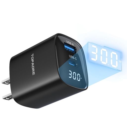 TOPADRE30W®ŴTypeCǥץ쥤PDŴ2ݡ(USB-C&USB-A)GaNѾPD/PPS/QC4+/...