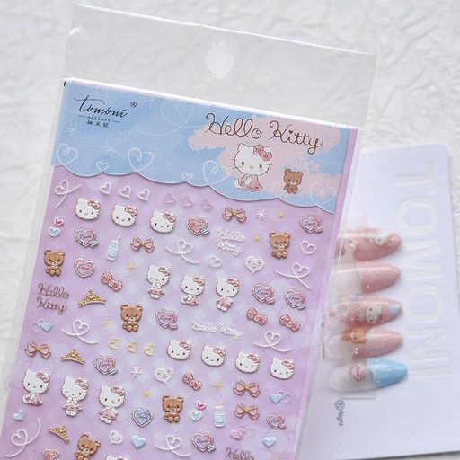 浮き彫りデザインキティHELLOKITTYネイルシールネイルステッカー5Dネイルアート可愛いシールY2K可愛いネイル/フェイス/スマホケース/ハンドメイドアイテム/カードのDIYに初心者に最適(SAN-021) 浮き彫りデザインキティHELLOKITTYネイルシールネイルステッカー5Dネイルアート可愛いシールY2K可愛いネイル/フェイス/スマホケース/ハンドメイドアイテム/カードのDIYに初心者に最適(SAN-021)
