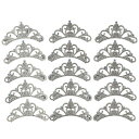 QICARKEY 15PCS RHINESTONES CROWN SHAPED PATCH APPLIQUECROWN SHAPE CLOTHING PATCH...