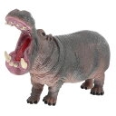 Lurroseカバ置物かばおもちゃ動物フィギュアビニール製キッズ用教育用自然史学習や動物認識家庭装飾にも最適3歳以上