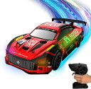 OBEST電動リモートコントロールビークル高速リモコンオフロード車リモコン特技レーシングカーRCレーシングカー模型車おもちゃクリスマスプレゼント(赤)