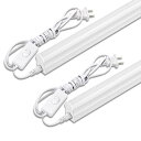 LED蛍光灯 40W形 器具一体型LED蛍光灯 T5 LED 直管 18W LED 6000K-6500K 昼光色 天井照明 バーライト ベースライト 120CM 蛍光灯器具セット LED照明 工事不要 軽量 連結コード付属 スイッチ付き【2本入り】(3)