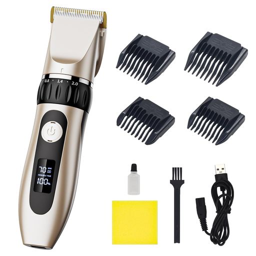 ヘアーカッター 電動バリカン メンズ 散髪用 バリカン IPX7防水 低騒音 1500MAH大容量充電池 LED電量ディスプレイ コードレス 軽量 USB充電式 0.8-2.0MM対応 2段階変速モード 4種類ガイドコーム 5段階刈り高さ調節 ヘアーカッター 電動バリカン メンズ 散髪用 バリカン IPX7防水 低騒音 1500MAH大容量充電池 LED電量ディスプレイ コードレス 軽量 USB充電式 0.8-2.0MM対応 2段階変速モード 4種類ガイドコーム 5段階刈り高さ調節