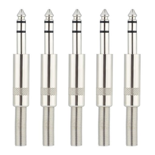 RICHER-R 5 PCS ƥ쥪ߥ˥ץ饰 եѡ Ѵץ å Ϥդ 6.35MMƥ쥪 ⹽¤ DI...