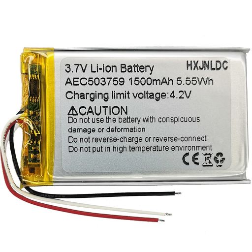 HXJNLDC 3.7V AEC503759 1500MAHżݥޡѥХåƥ꡼FOR STEELSERIES ARCTI...