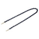 PATIKIL47”アクリルチェーンパースストラップ交換用ラグジュアリーハンドバッグストラップダークブルー/ホワイト