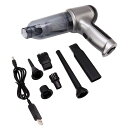 ATYHAO ハンディクリーナー 車用掃除機 強力吸引 真空率63000PA 35500RPM コードレス 小型掃除機 USB充電式 ハンドクリーナー HEPAフィルター 卓上掃除/車用/家庭用