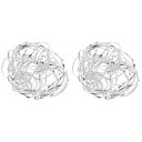 Lurroseフラワーアレンジメントホルダー花固定グリッドアルミ合金製花瓶アクセサリー多用途フラワーワイヤー耐久性2個セット