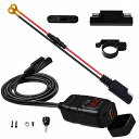 OTORAM互換/交換可能なTYPE-C+QC3.0急速充電/USB DC12V-24Vバイク用電源 USB+PD急速充電ポート/電源/独立スイッチ過電圧保護 ...