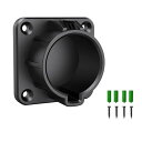 QKCABOEV充電器ホルダーSAEJ1772充電ホルダーEV充電ケーブルホルダーストレージ充電器プラグフ電気自動車EV充電ケーブル収納ボックス