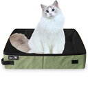 猫 トイレ 本体 折り畳み猫のトイレネコトイレシート収納簡単コンパクト携帯ポータブルトイレ 猫ベッド防災 猫ちゃん トイレ非常用犬猫小動物ペットドライブボックス 車防水シートアウトドア旅行帰省簡易寝床 L-50*40CM グリーン
