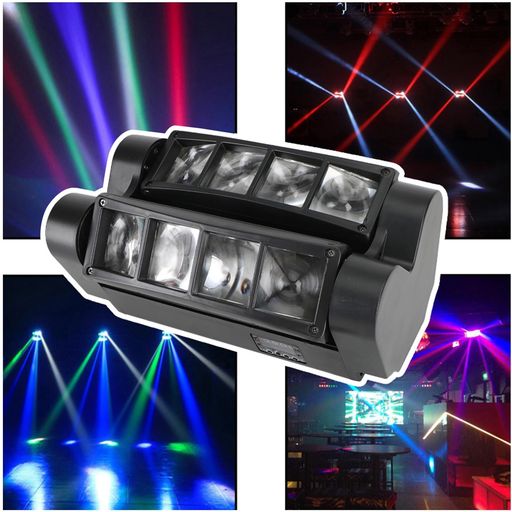 FREZON ơ饤 ѥ ࡼӥ󥰥إå 80W 8LED RGBW  7/15ͥ ơ DMXб...