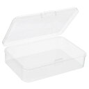 PATIKIL収納ケース95x65x25mm4個クリア貯蔵容器ヒンジ付きのふたプラスチック長方形ボックスビーズアート工芸用