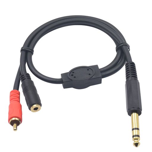 DUTTEK 6.35MM 3.5MM RCA Y ץå ֥롢TRS 6.35MM  3.5MM᥹ RCA ƥ쥪 ...