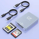 【2024新設計】CFEXPRESSTYPEB&SDカードリーダ2IN1、デュアルスロットUSB3.210GBPS高速転送CFEXPRESSTYPEBCFカードリーダーアルミニウムタイプCFカードアダプターCFカード(2)