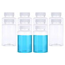 PATIKIL10個300ML試剤ボトルPET広口丸瓶ネジキャップ付きラボ用水試剤液体固体サンプル保存シール透明