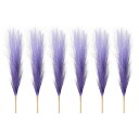 PATIKIL17”フェイクパンパスグラスウェディングフラワーパーティーため6本ボヘミアンデコレーショングラデーションパープル