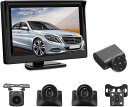 Antion5インチIPSモニター4個カメラセットAHD信号死角なし安全運転システム広角レンズ暗視機能搭載リモコン操作ワンボタンで前後左右のカメラ画像切り替え駐...