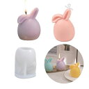 DERYARCLE 兎形 うさぎ シリコンモールド キャンドル 動物 垂れ耳兎 立体 手作り DIY かわいい 装飾品 フィギュア 置物 型 抜き レジン型 ロ...