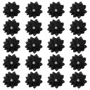 PATIKIL2.4”ファブリックブローチフラワー、20個のファブリックフラワー、ブローチピン用のファブリックアップリケ、ヘッドバンドの装飾、パール付きのDIY...