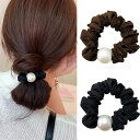 ヘアゴムシュシュパール3個セット髪飾り高弾性輪ゴムシンプルヘアアクセサリー髪留め可愛いオフィス通勤小物レディースファッションおしゃれかわいいギフト