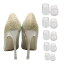 [YFFSFDC] ヒールキャップ ハイヒールプロテクター クリア 滑り止め ダンス靴 専用 スティレット用ヒールカバー 女性の靴 プロテクタ(XX-XS-S-M-L) 透明色 10足分セット