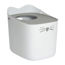 CATIT PIXI リターボックス 猫トイレ 猫型 上から入るタイプのネコトイレ 深さがある広々サイズ フタ付きで猫砂が飛び散りにくい 41×52×47.5CM