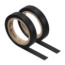 PATIKIL8Mラケットグリップ仕上げテープラケット仕上げベルトグリップテープ2巻PVCラケットアクセサリー粘着性シールテニス用バドミントン用ブラック