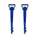 CALLARON パラソルアンカー 砂浜 2本セット ビーチ専用 パラソルスタンド ビーチパラソルベース 強風対策 防錆 簡単設置