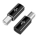 TYPE-CからTYPE-B MIDI変換USB C USB B変換アダプタUSB 2.0標準転送レート480 MBPS MIDI変換アダプタ変換プラグ変換アダプタCTOB CTOMIDIブラック(2件)(2)