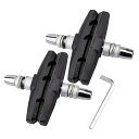 DFSUCCES 自転車ブレーキシュー 4個セット Vタイプ ブレーキパッド 全天候型 Vブレーキ 70MM 消音 安全 耐久 マウンテンバイク ロードバイク用...