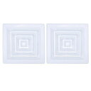 PATIKIL10x10”のスクエアエアベントカバー2個のプラスチック製エアリターングリル壁またはパティオ用エアディフューザー家庭オフィスバスルームキッチントイ...