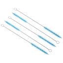 PATIKIL 25 X 1 CM ロングストローブラシ 5 個入り ストロー洗浄ブラシ ナイロンパイプチューブ クリーナーブラシ クリーニングストロー ポット...