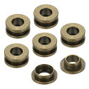 PATIKIL8mm(1/3インチ)真鍮製ホールアイレット6個フラット自己裏打ちグロメットとワッシャー靴衣類クラフトバッグレザークラフト用ブロンズ