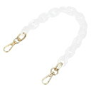 PATIKILアクリルパースストラップ15”アクリルチェーンパースストラップ交換用ラグジュアリーハンドバッグチェーンハンドルストラップハンドバッグショルダーバッグクロスボディ用透明…