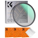 K&FConcept52mmブラックミスト1/2フィルターソフト効果コントラスト調整用ソフト描写用フィルター多層ナノコーティング航空アルミ材質薄枠3枚クリーニン...